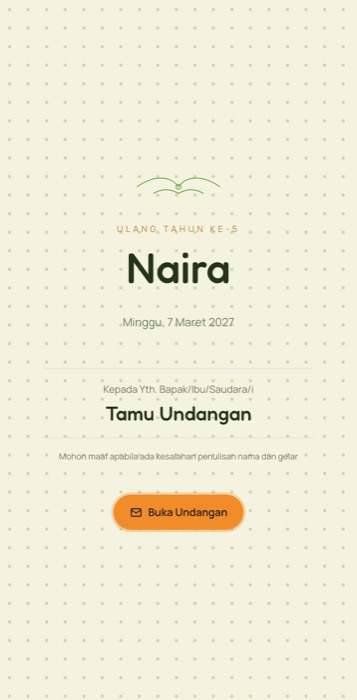 Contoh undangan tema Dino