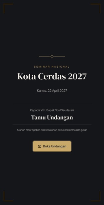 Contoh undangan tema Eksekutif