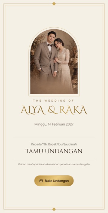 Contoh undangan tema Istana