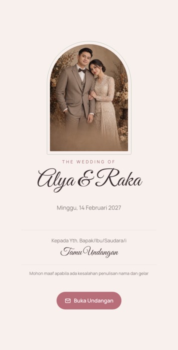 Contoh undangan tema Kanvas