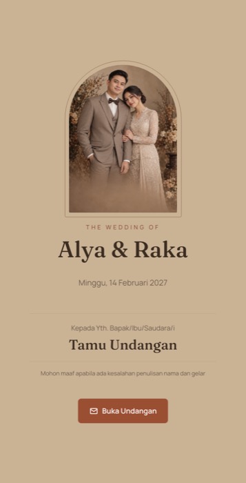 Contoh undangan tema Kraft