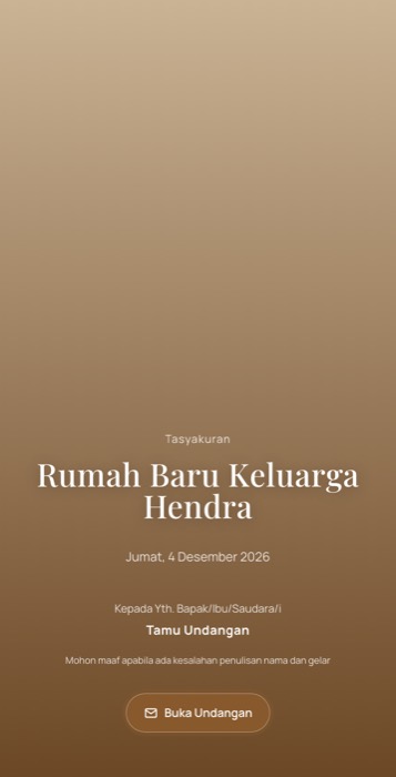 Contoh undangan tema Kurma