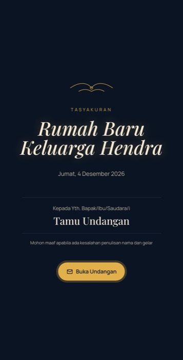 Contoh undangan tema Lentera