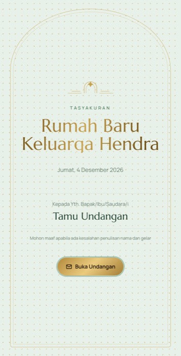 Contoh undangan tema Nabawi