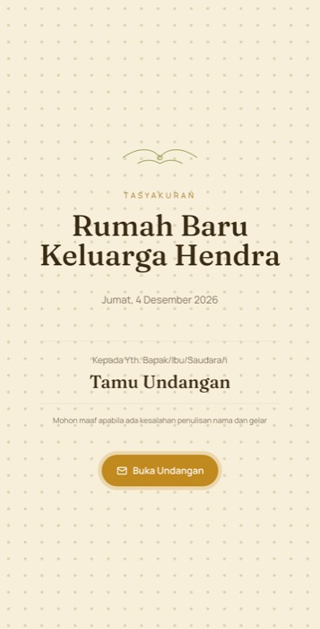 Contoh undangan tema Panen