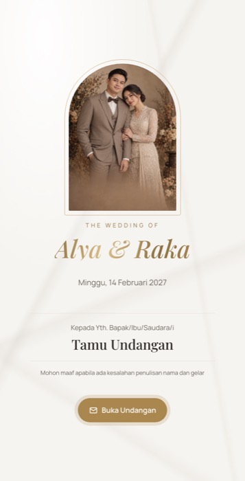 Contoh undangan tema Pualam