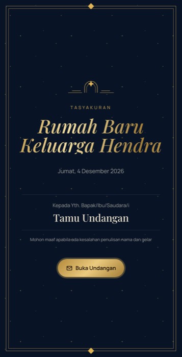 Contoh undangan tema Ramadhan