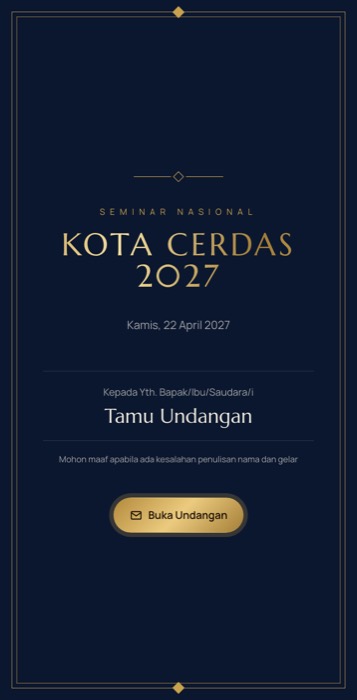 Contoh undangan tema Resmi