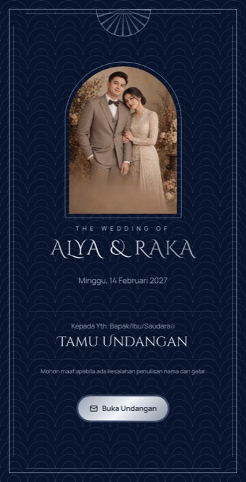 Contoh undangan tema Safir