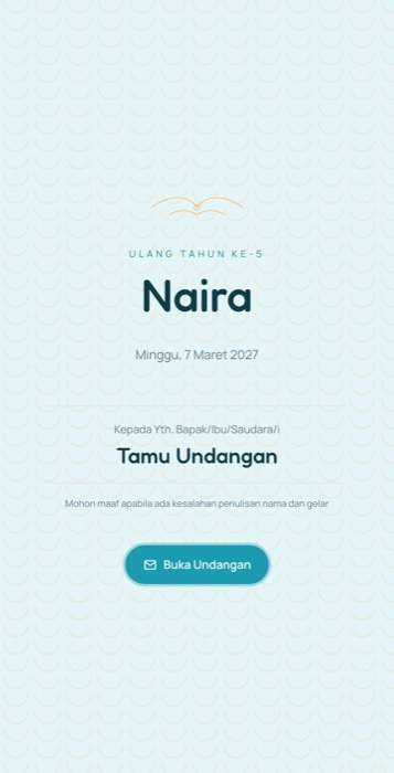 Contoh undangan tema Samudra