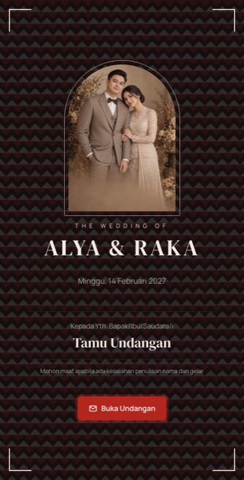 Contoh undangan tema Ulos